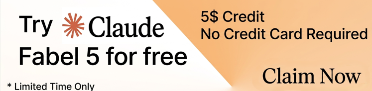 Get $5 FREE AI Credits